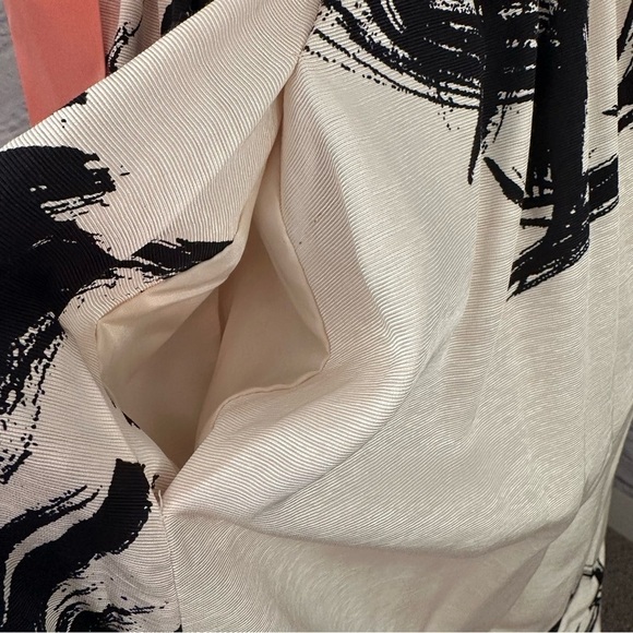 Anthropologie Moulinette Soeurs Sumi Gown 2 Black Maxi Hi Low Viscose Mock Neck - Picture 3 of 10